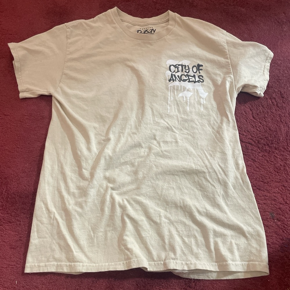 Medium cream/tan city of angels shirt. Text if you want to negotiate or buy.